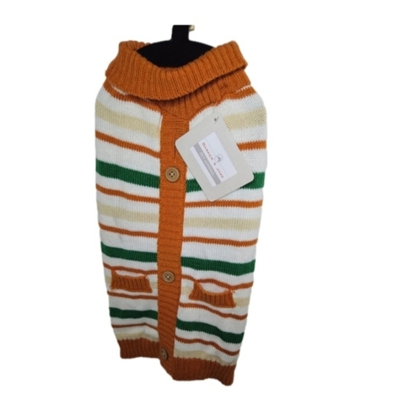 BARKER & JANE PET APPAREL Sweater Size M up to 27 lbs Back Length 16" Autumn - Picture 3 of 12